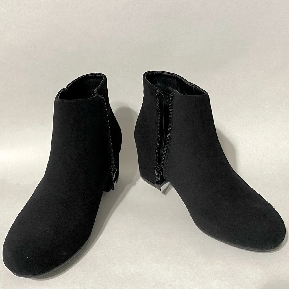 Kid’s Black Dressy Heeled Ankle Boots (Worn Only Once)